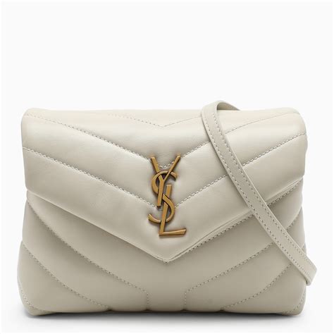 borsa ysl bianca e oro|Borse Yves saint laurent in Pelle Bianco .